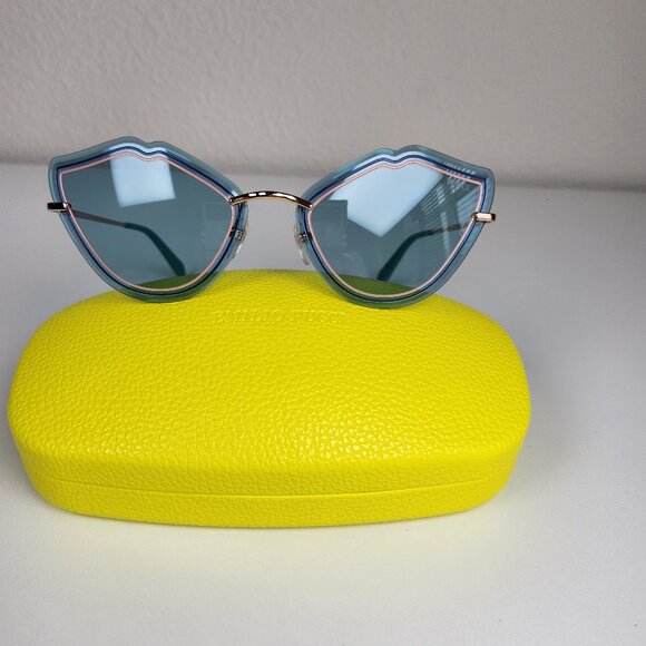 FINAL PRICE - EMILO PUCCI WOMENS TURQUOISE FRAME SUNGLASSES main image 6